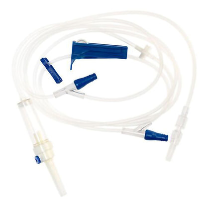 IV Pump Set McKesson Pump 2 Ports 10 Drops / mL Drip Rate Without Filter 97 Inch Tubing Solution Without Flow Regulator