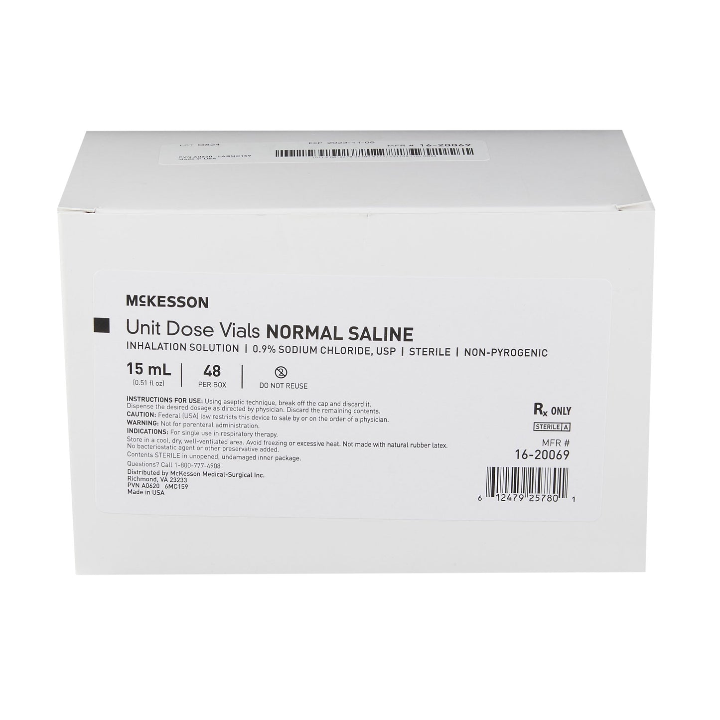 McKesson Sodium Chloride, Preservative Free 0.9% Solution 15 mL