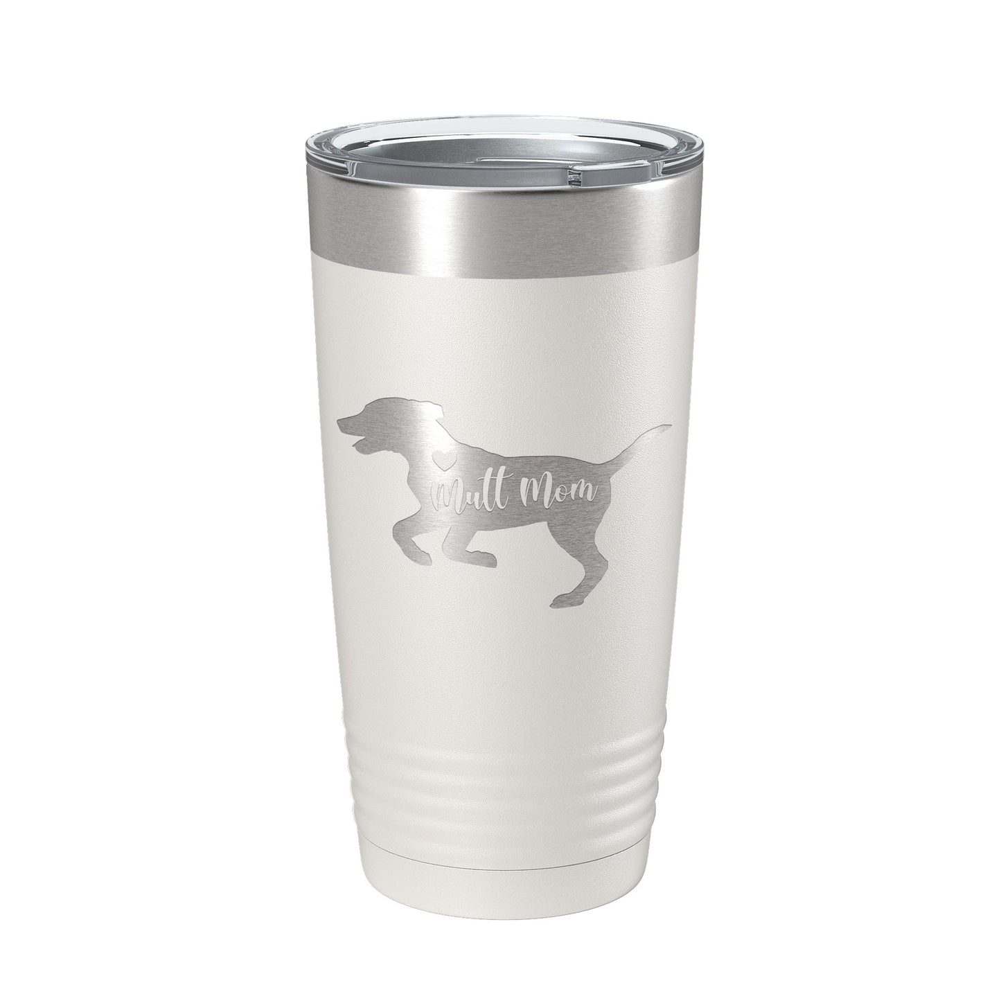 Mutt Mom Tumbler Dog Travel Mug Gift Insulated Laser Engraved Coffee Cup 20 oz-1