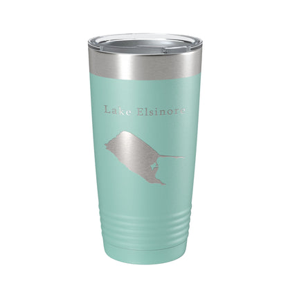 Lake Elsinore Map Tumbler Travel Mug Insulated Laser Engraved Coffee Cup California 20 oz-12