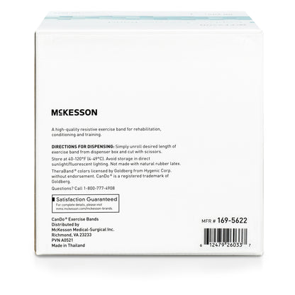 Exercise Resistance Band McKesson CanDo® Red 5 Inch X 50 Yard Light Resistance