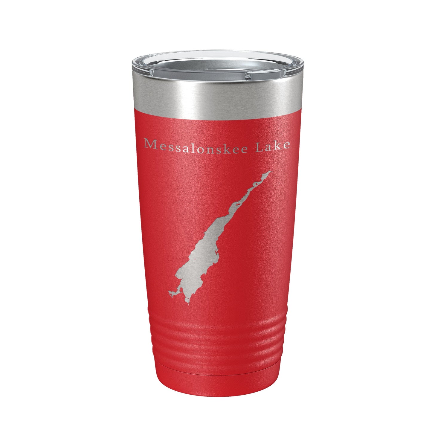 Messalonskee Lake Map Tumbler Travel Mug Insulated Laser Engraved Coffee Cup Maine 20 oz-10