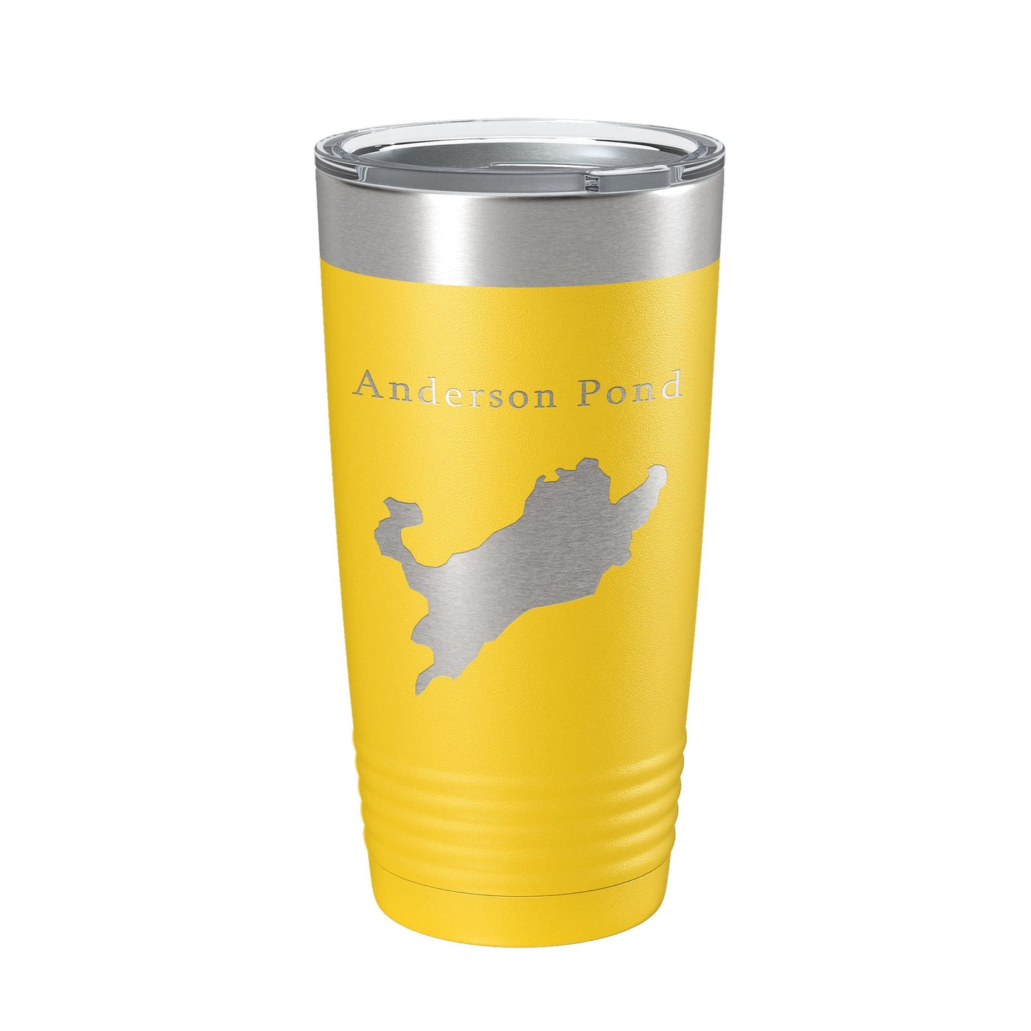 Anderson Pond Tumbler Lake Map Travel Mug Insulated Laser Engraved Coffee Cup Connecticut 20 oz-19