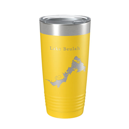 Lake Beulah Map Tumbler Travel Mug Insulated Laser Engraved Coffee Cup Wisconsin 20 oz-4