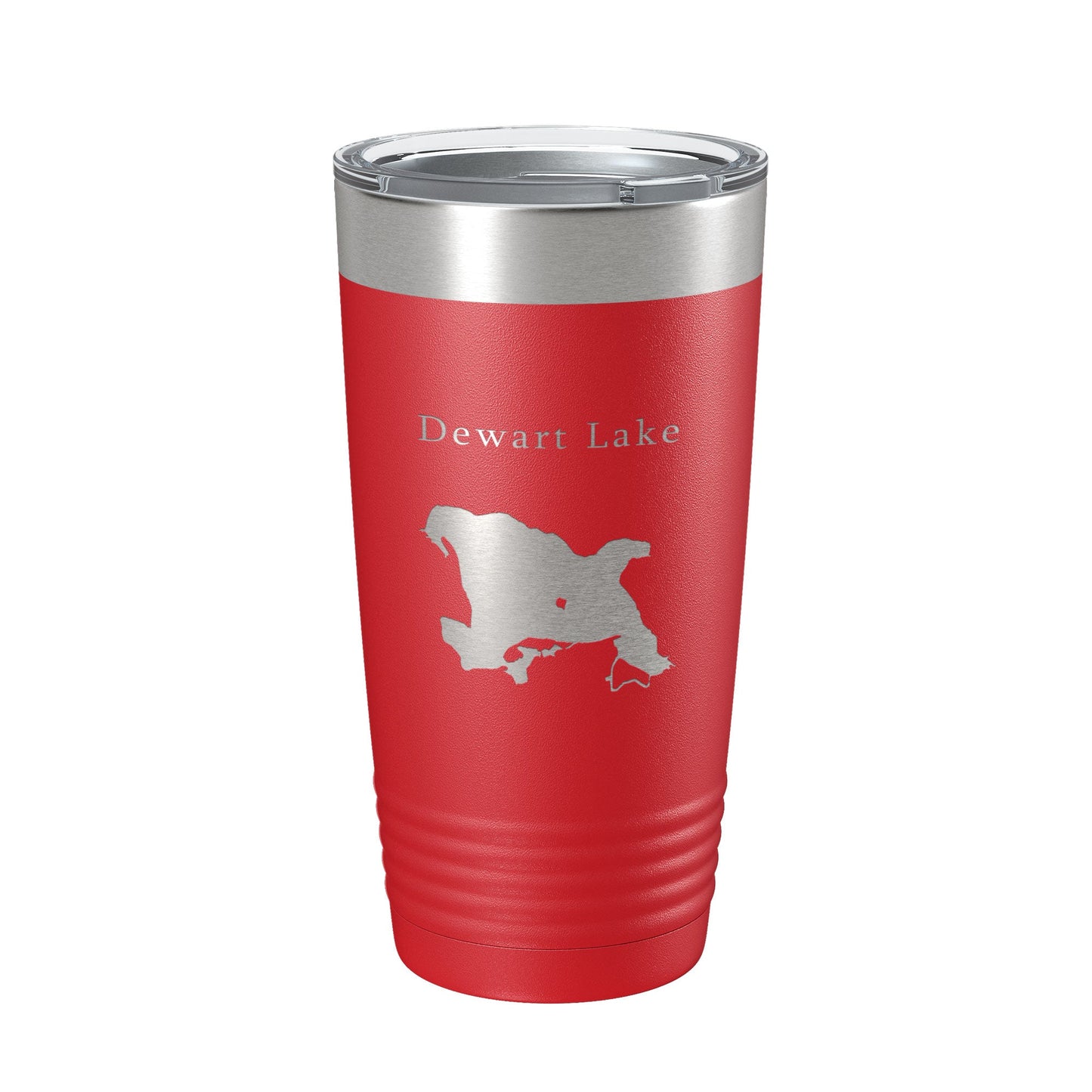 Dewart Lake Map Tumbler Travel Mug Insulated Laser Engraved Coffee Cup Indiana 20 oz-10