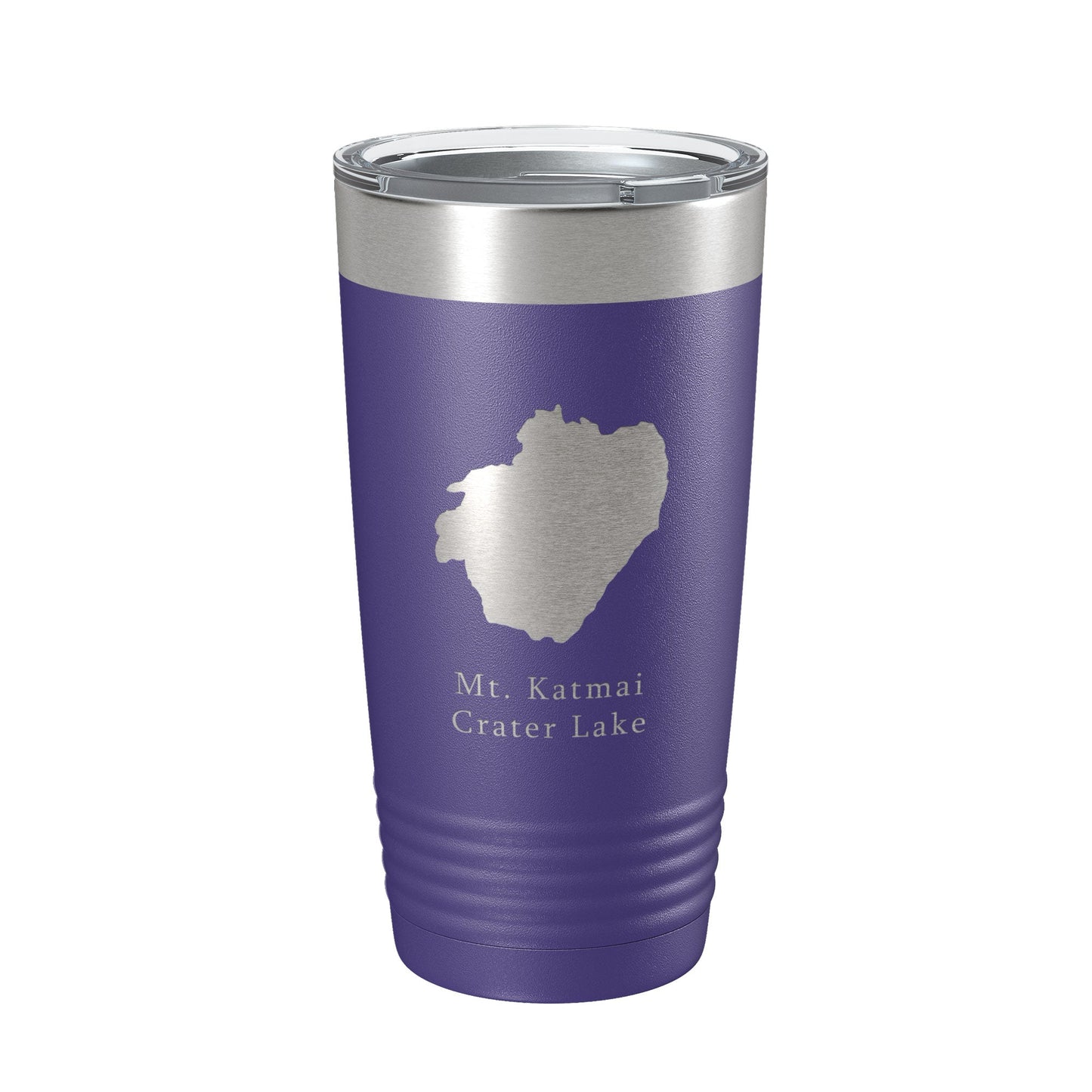 Mt. Katmai Crater Lake Map Tumbler Travel Mug Insulated Laser Engraved Coffee Cup Alaska 20 oz-15