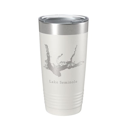 Lake Seminole Map Tumbler Travel Mug Insulated Laser Engraved Coffee Cup Georgia Florida 20 oz-7