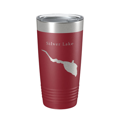 Silver Lake Map Tumbler Travel Mug Insulated Laser Engraved Coffee Cup Delaware 20 oz-18
