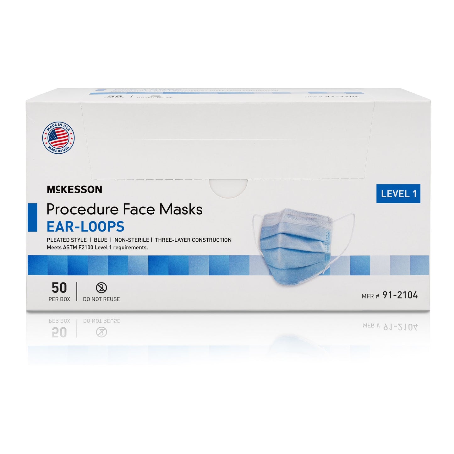 Procedure Mask McKesson ASTM Level 1 Earloops One Size Fits Most