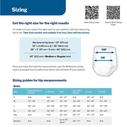 Unisex Adult Incontinence Brief McKesson 2X-Large Disposable Moderate Absorbency