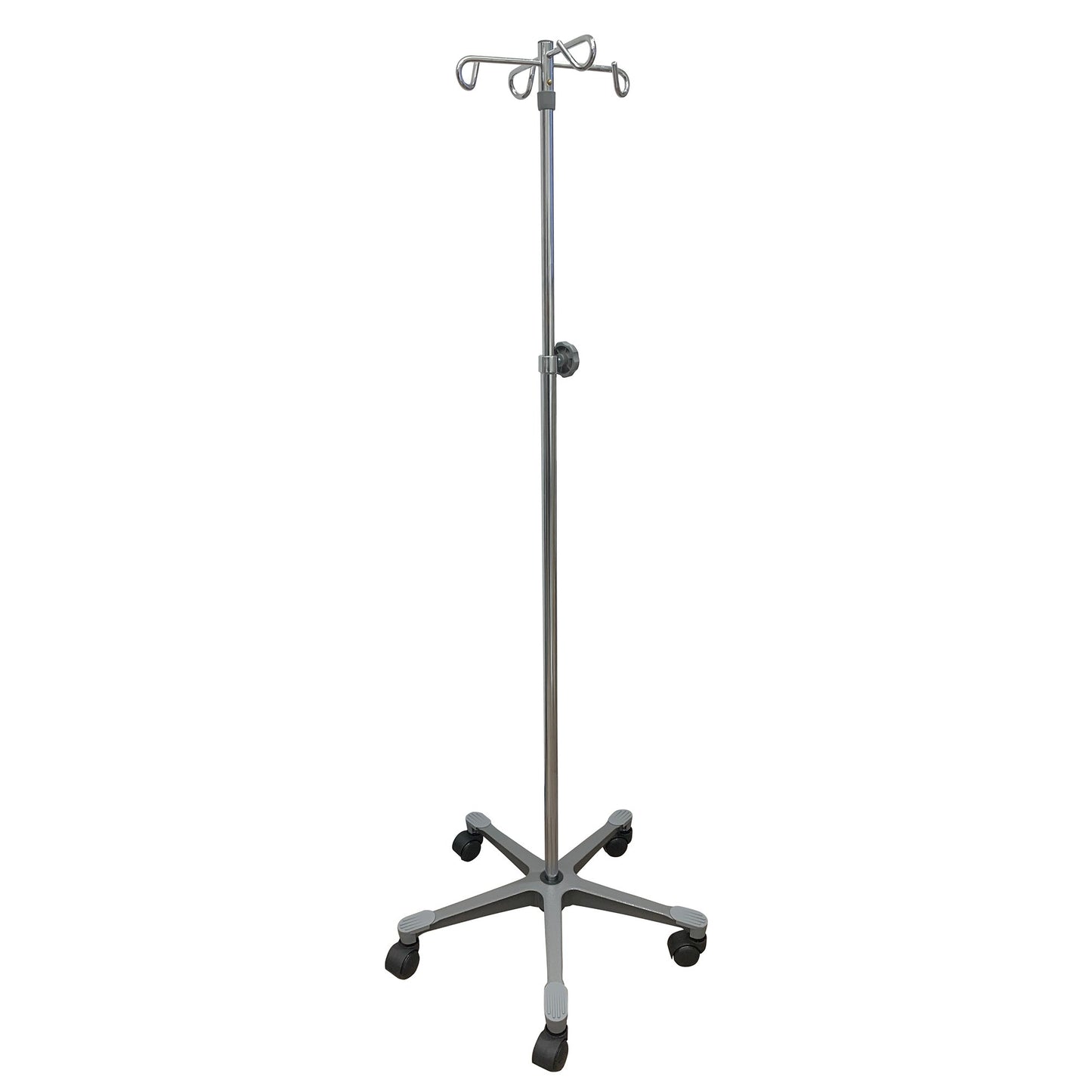 IV Stand Floor Stand 4 Hooks 5 Legs with Casters
