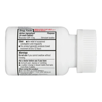 Laxative Foster & Thrive™ Tablet 100 per Bottle 5 mg Strength Bisacodyl USP