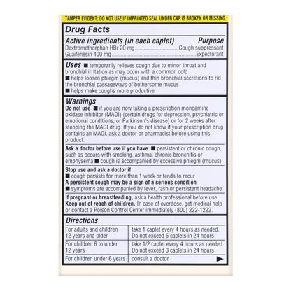 Cold and Cough Relief Foster & Thrive™ 400 mg - 20 mg Strength Tablet 50 per Box