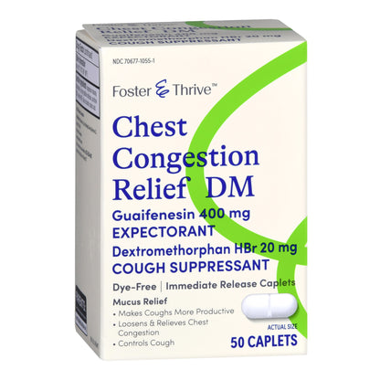 Cold and Cough Relief Foster & Thrive™ 400 mg - 20 mg Strength Tablet 50 per Box