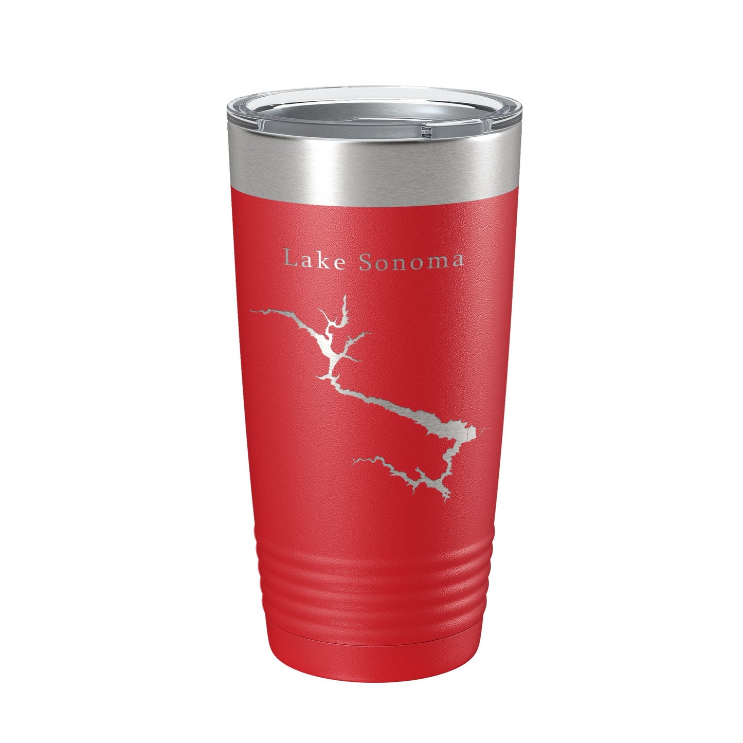 Lake Sonoma Map Tumbler Travel Mug Insulated Laser Engraved Coffee Cup California 20 oz-10