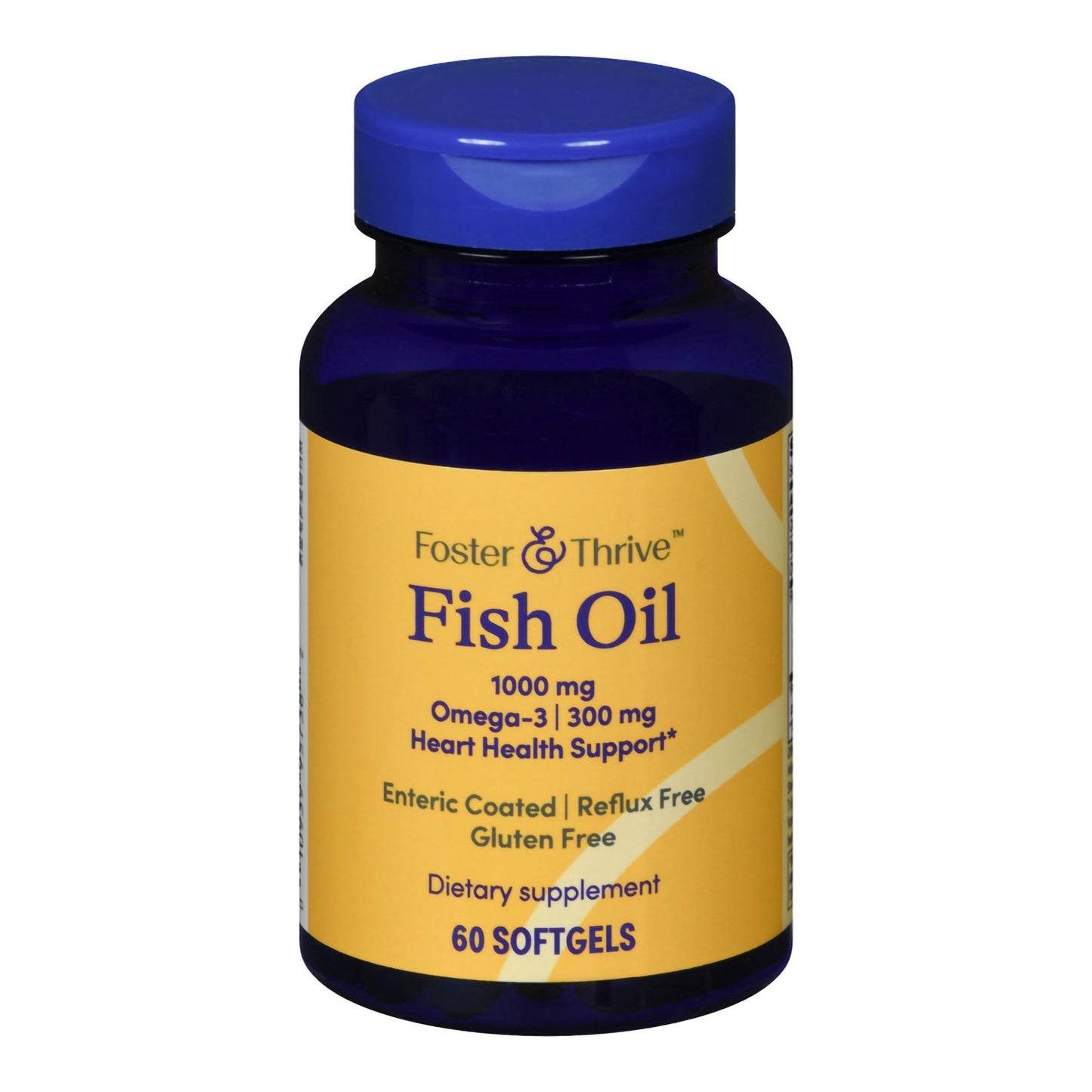 Omega 3 Supplement Foster & Thrive™ Fish Oil 1,000 mg Strength Softgel 60 per Bottle