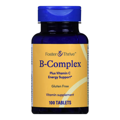 Multivitamin Supplement Foster & Thrive™ Vitamin B / Ascorbic Acid Tablet 100 per Bottle