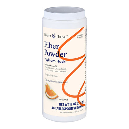 Fiber Supplement Foster & Thrive™ Orange Flavor Powder 19 oz. Psyllium Husk