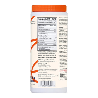 Fiber Supplement Foster & Thrive™ Orange Flavor Powder 10 oz. Psyllium Husk