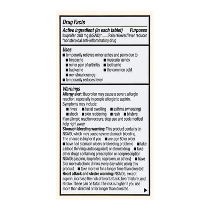 Pain Relief Foster & Thrive™ 200 mg Strength Ibuprofen Tablet 100 per Bottle