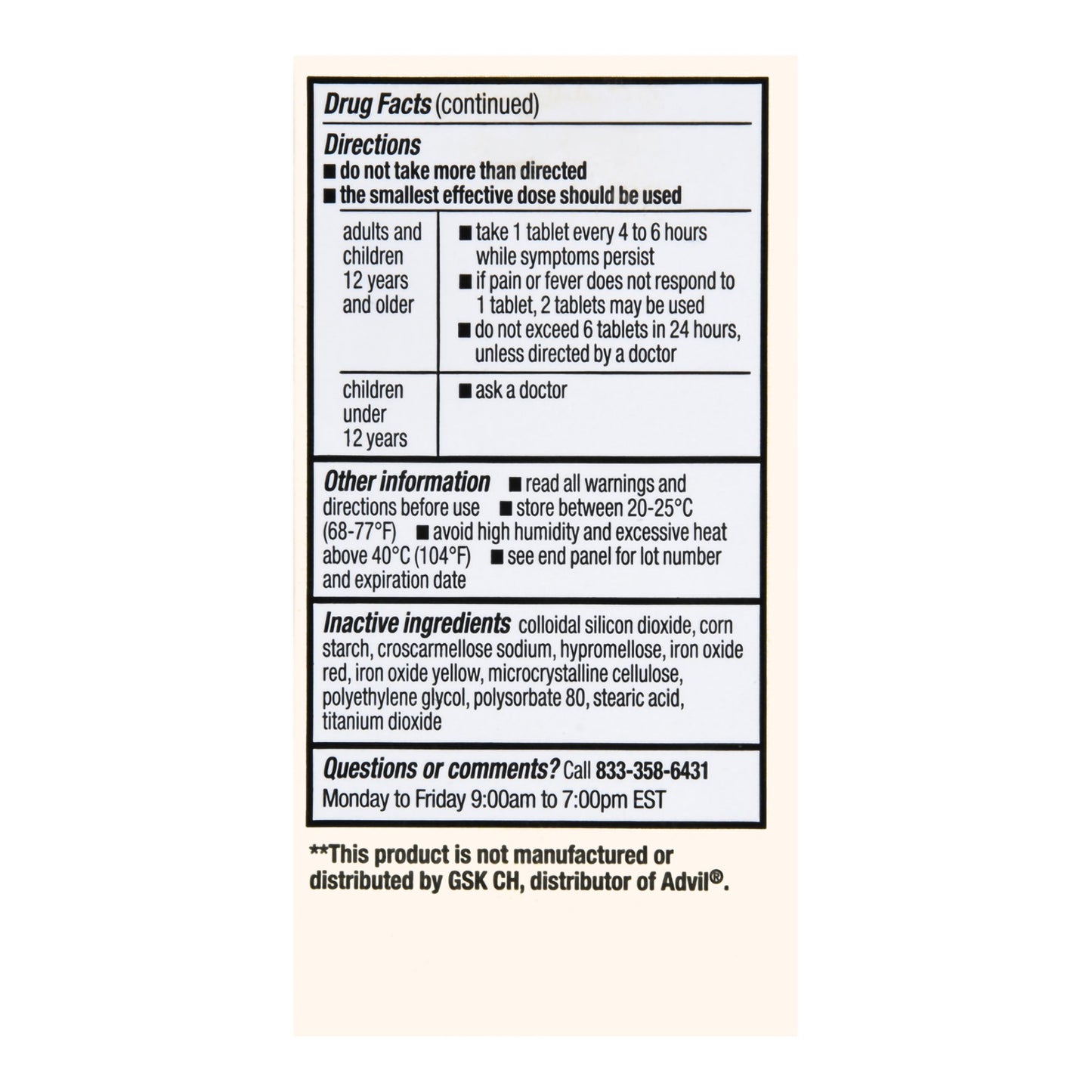 Pain Relief Foster & Thrive™ 200 mg Strength Ibuprofen Tablet 100 per Bottle