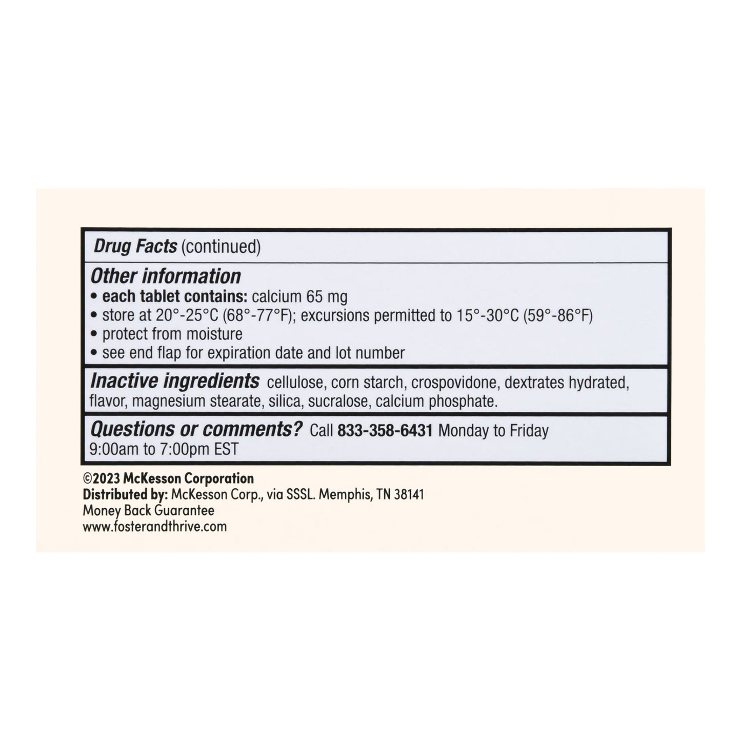 Gas Relief Foster & Thrive™ 80 mg Strength Chewable Tablet 100 Tablets