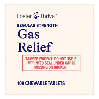 Gas Relief Foster & Thrive™ 80 mg Strength Chewable Tablet 100 Tablets
