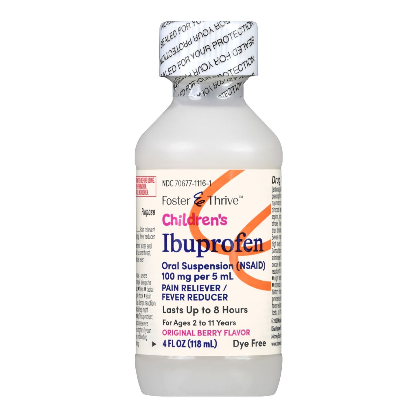 Children's Pain Relief Foster & Thrive™ 100 mg / 5 mL Strength Ibuprofen Oral Suspension 4 oz.