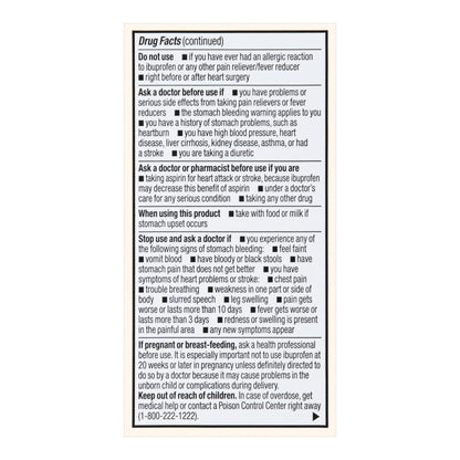 Pain Relief Foster & Thrive™ 200 mg Strength Ibuprofen Caplet 100 per Bottle