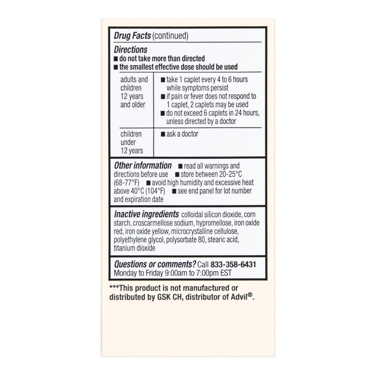 Pain Relief Foster & Thrive™ 200 mg Strength Ibuprofen Caplet 100 per Bottle