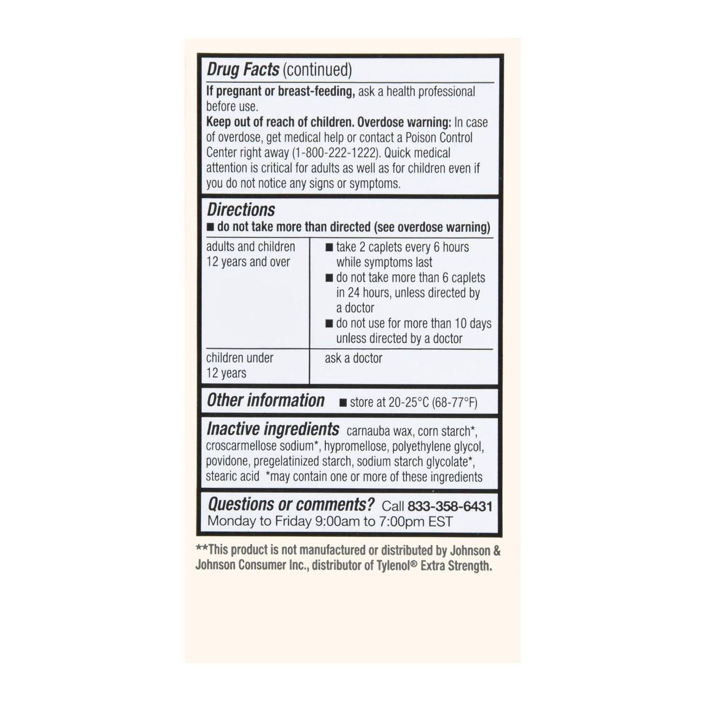 Pain Relief Foster & Thrive™ 500 mg Strength Acetaminophen Caplet 100 per Bottle