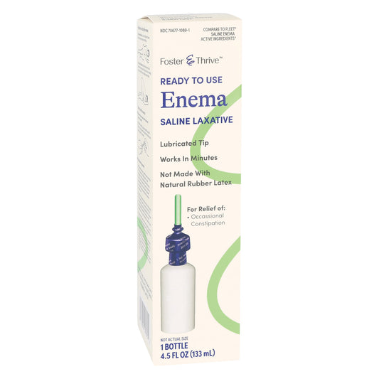 Enema Foster & Thrive™ 4.5 oz. 19 Gram - 7 Gram Strength Monobasic Sodium Phosphate / Dibasic Sodium Phosphate