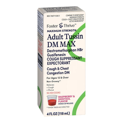 Cold and Cough Relief Foster & Thrive™ 20 mg; 400 mg / 20 mL Strength Liquid 4 oz.