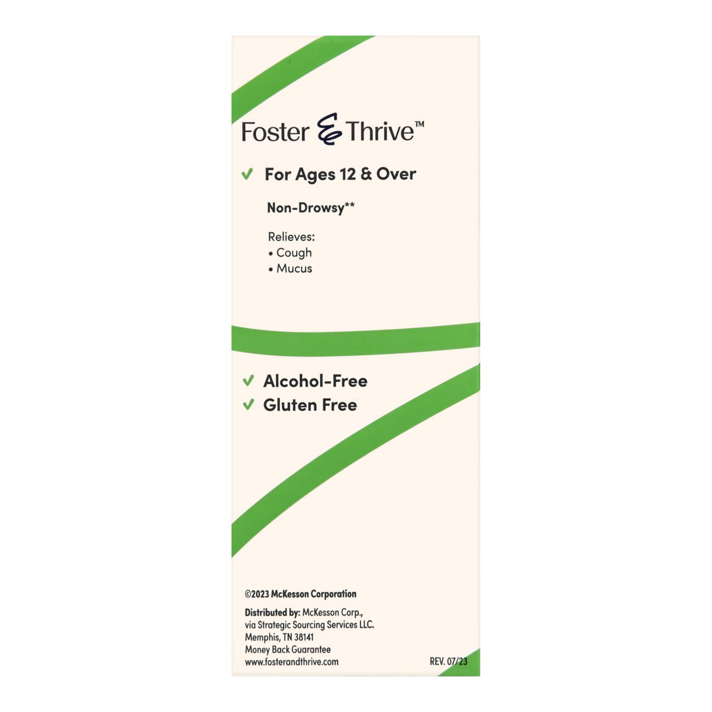 Cold and Cough Relief Foster & Thrive™ 20 mg; 400 mg / 20 mL Strength Liquid 4 oz.