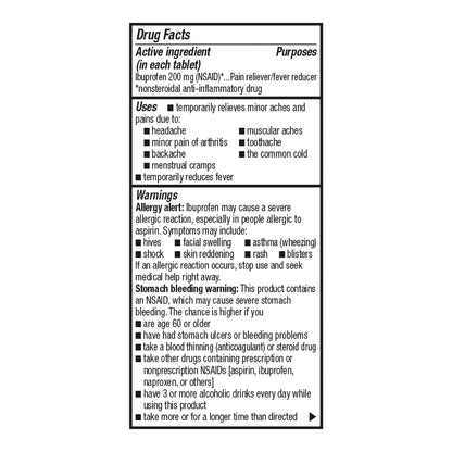 Pain Relief Foster & Thrive™ 200 mg Strength Ibuprofen Tablet 50 per Bottle