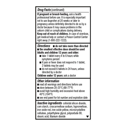 Pain Relief Foster & Thrive™ 200 mg Strength Ibuprofen Tablet 50 per Bottle