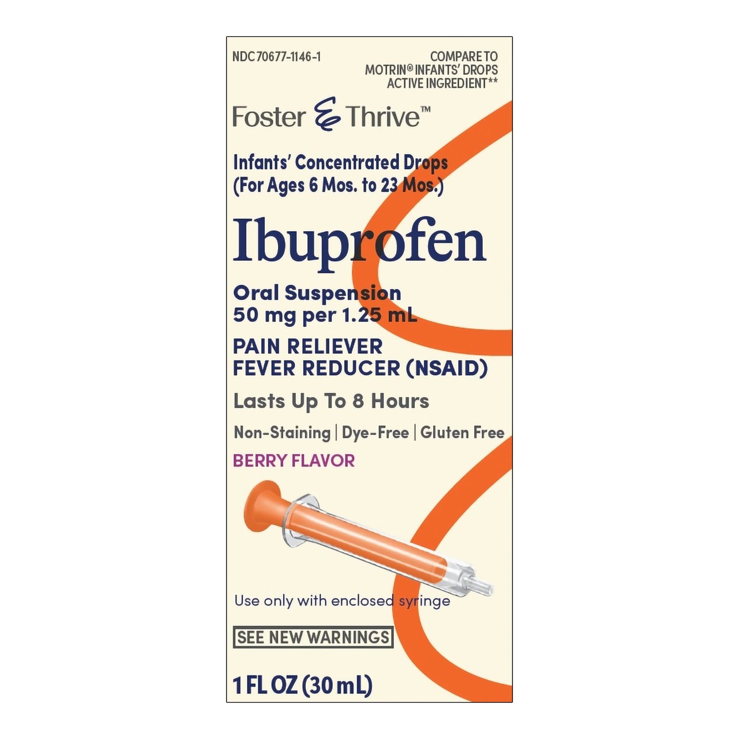 Infants' Pain Relief Foster & Thrive™ Ibuprofen Liquid 1 oz.