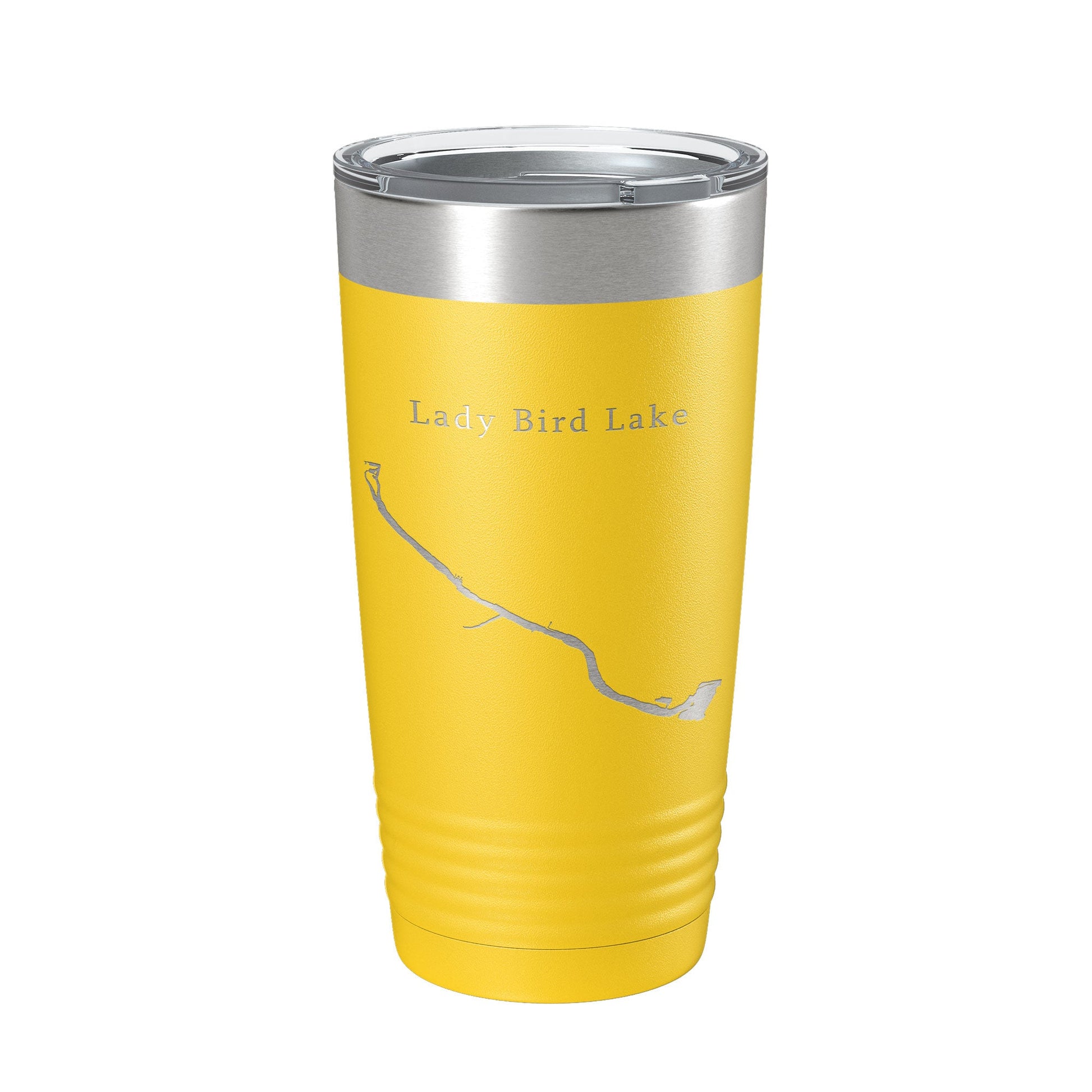 Lady Bird Lake Map Tumbler Travel Mug Insulated Laser Engraved Coffee Cup Austin Texas 20 oz-4