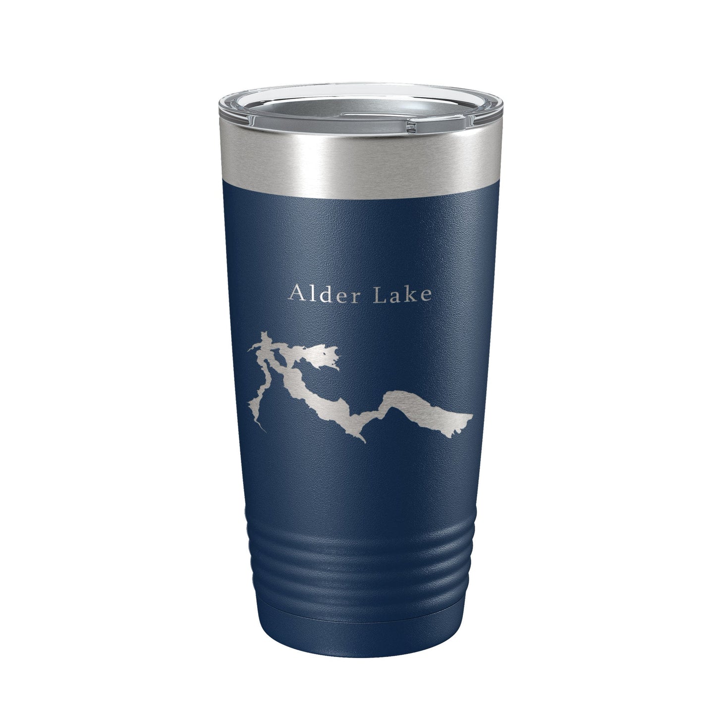 Alder Lake Map Tumbler Travel Mug Insulated Laser Engraved Coffee Cup Washington 20 oz-8