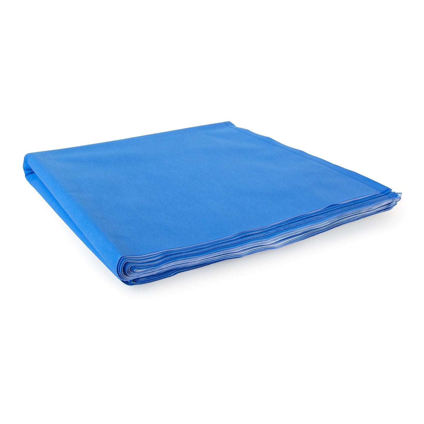 McKesson Sterilization Wrap White / Blue 36 X 36 Inch Dual Layer SMS Polypropylene