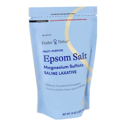 Epsom Salt Magnesium Sulfate USP Foster & Thrive™ Granules 1 lbs. Pouch