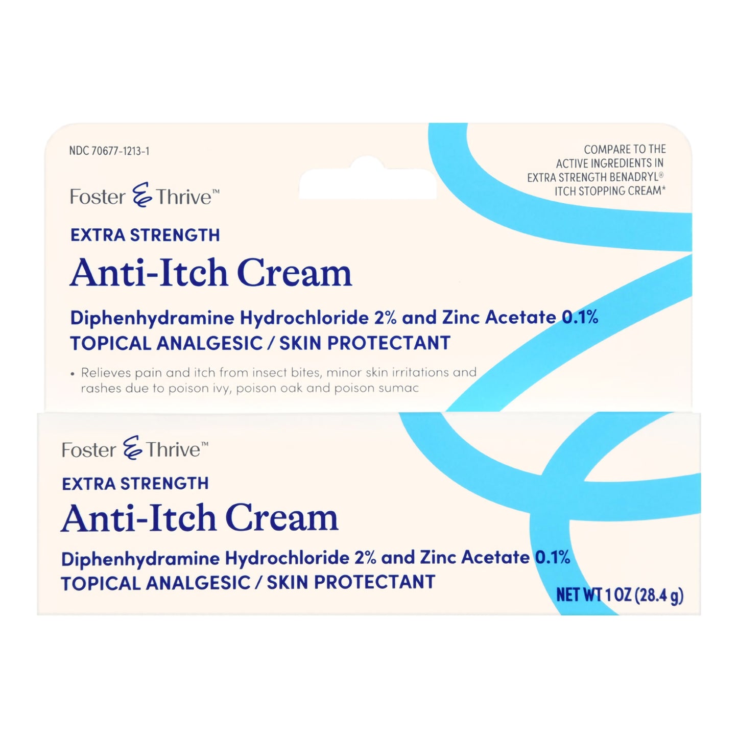 Itch Relief Foster & Thrive™ 2% - 0.1% Strength Cream 1 oz. Tube