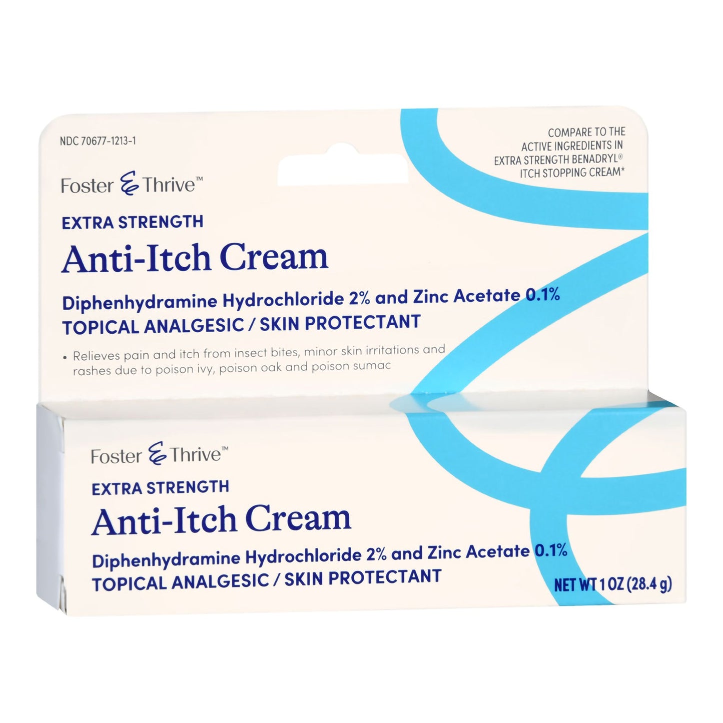 Itch Relief Foster & Thrive™ 2% - 0.1% Strength Cream 1 oz. Tube