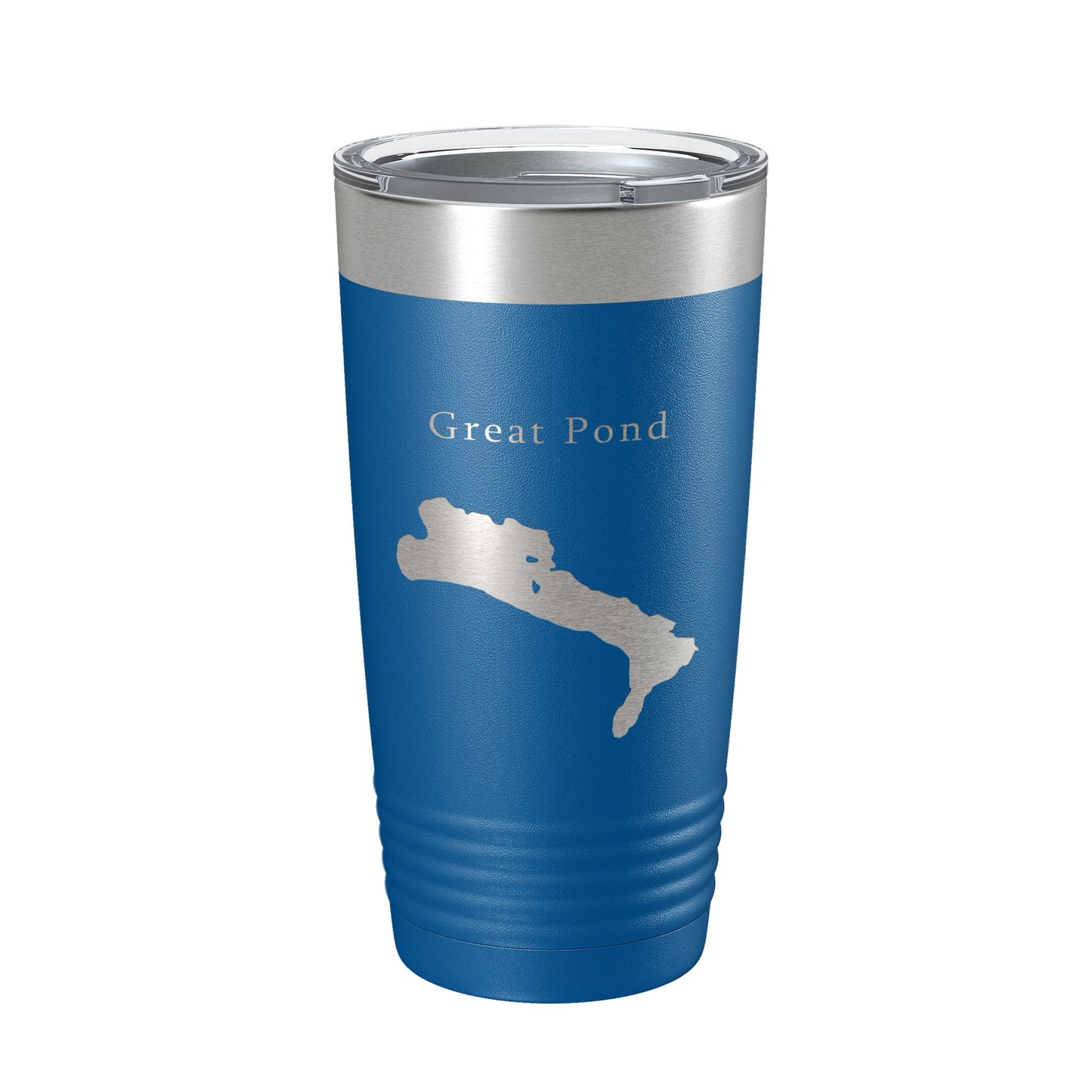 Great Pond Tumbler Lake Map Travel Mug Insulated Laser Engraved Coffee Cup Maine 20 oz-6