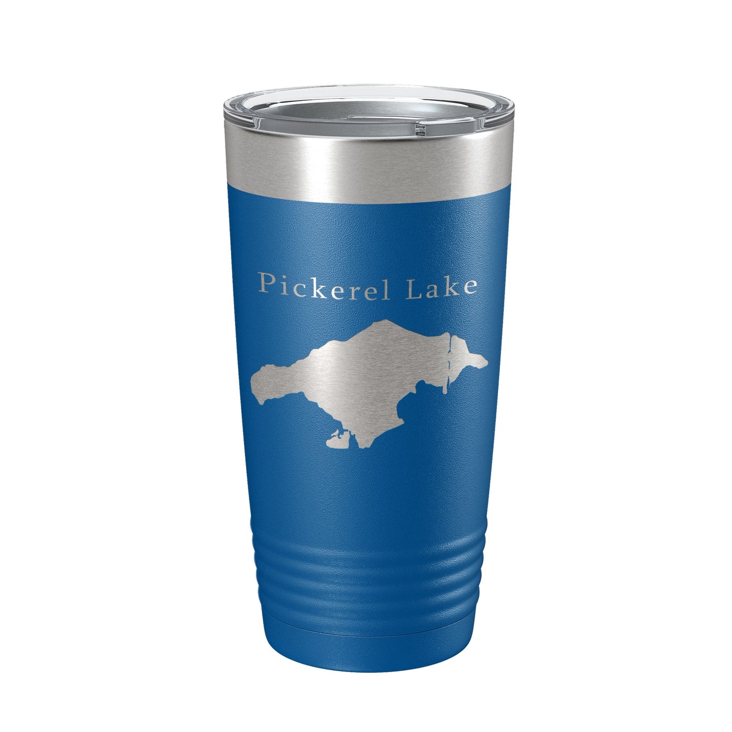 Pickerel Lake Map Tumbler Travel Mug Insulated Laser Engraved Coffee Cup Michigan 20 oz-6