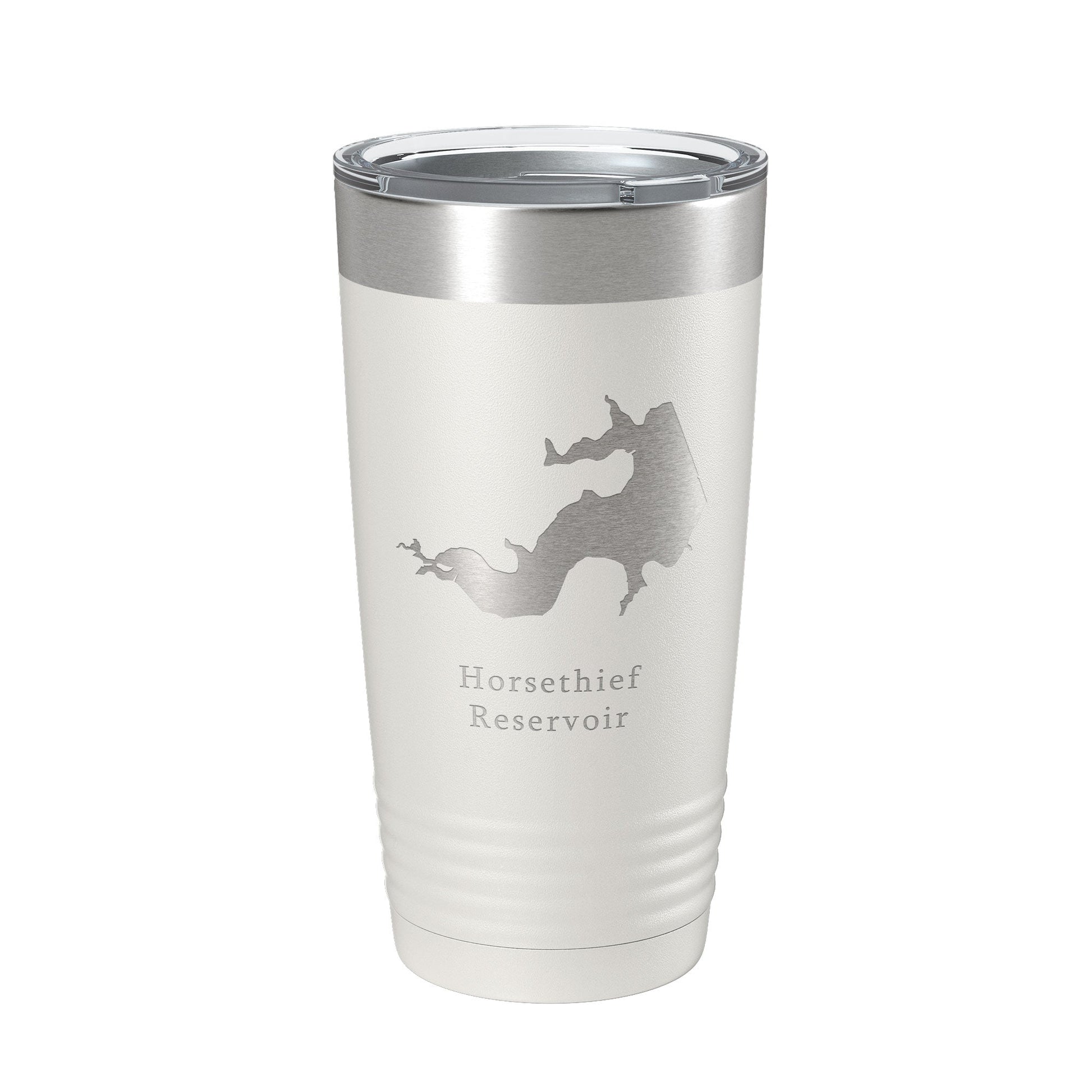 Horsethief Reservoir Tumbler Lake Map Travel Mug Insulated Laser Engraved Coffee Cup Kansas 20 oz-1