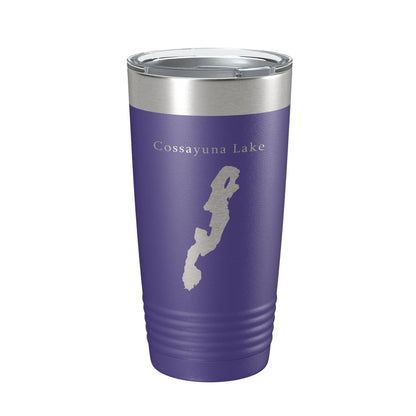 Cossayuna Lake Map Tumbler Travel Mug Insulated Laser Engraved Coffee Cup New York 20 oz-15