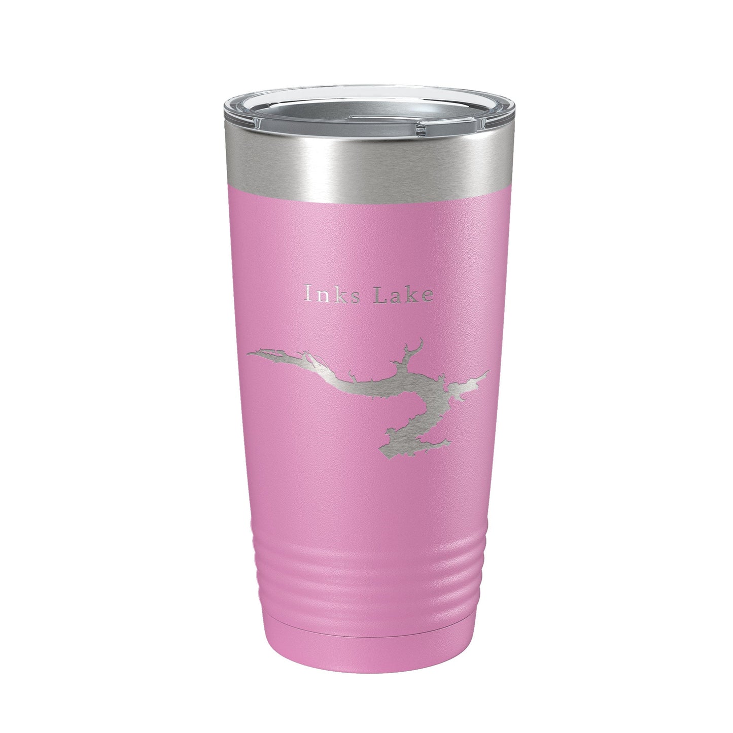 Inks Lake Map Tumbler Travel Mug Insulated Laser Engraved Coffee Cup Texas 20 oz-14