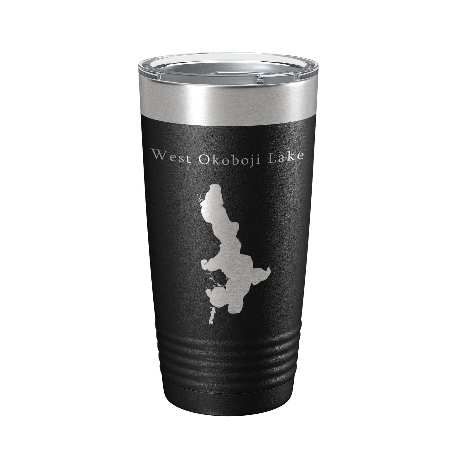 West Okoboji Lake Map Tumbler Travel Mug Insulated Laser Engraved Coffee Cup Iowa 20 oz-5