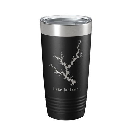 Lake Jackson Map Tumbler Travel Mug Insulated Laser Engraved Coffee Cup Georgia 20 oz-0